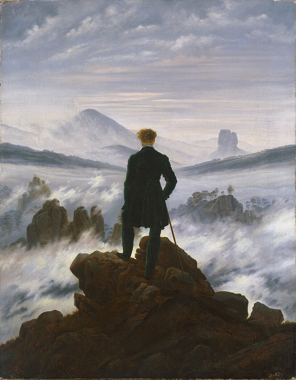 Wanderer above the Sea of Fog — Caspar David Friedrich, 1818
